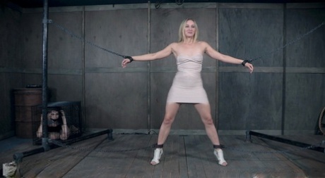 Blonde chick Riley Reyes finds out what its like to be tortured by a dyke
