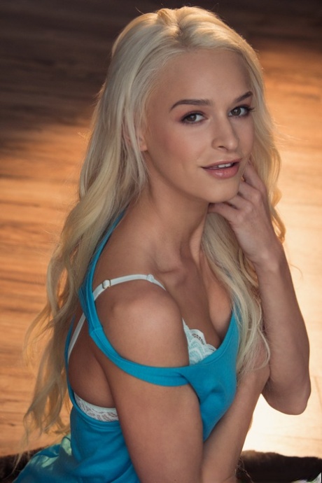 Beautiful blonde teen with an ass to die for Emma Hix gets naked on a rug 57864903