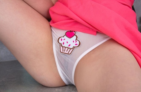 Charming teen Fiza wears a baker's hat while getting naked on a mat 22884631