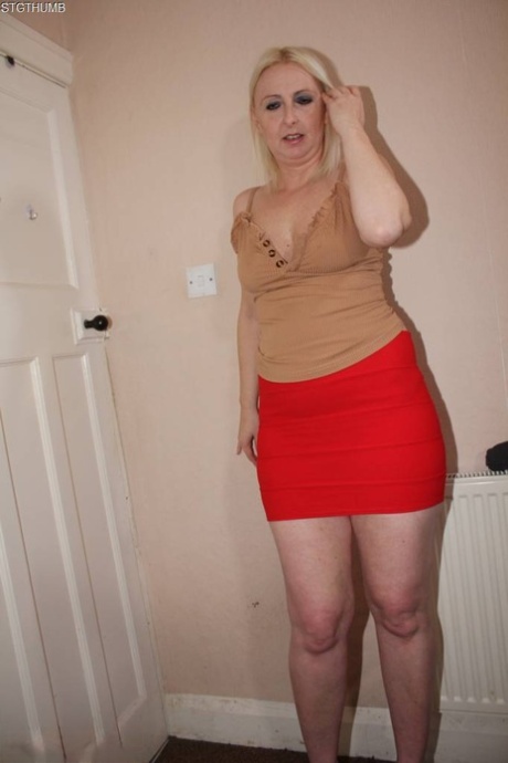 British chick Tracey Lain is unzipped from a red miniskirt before POV sex 62162686